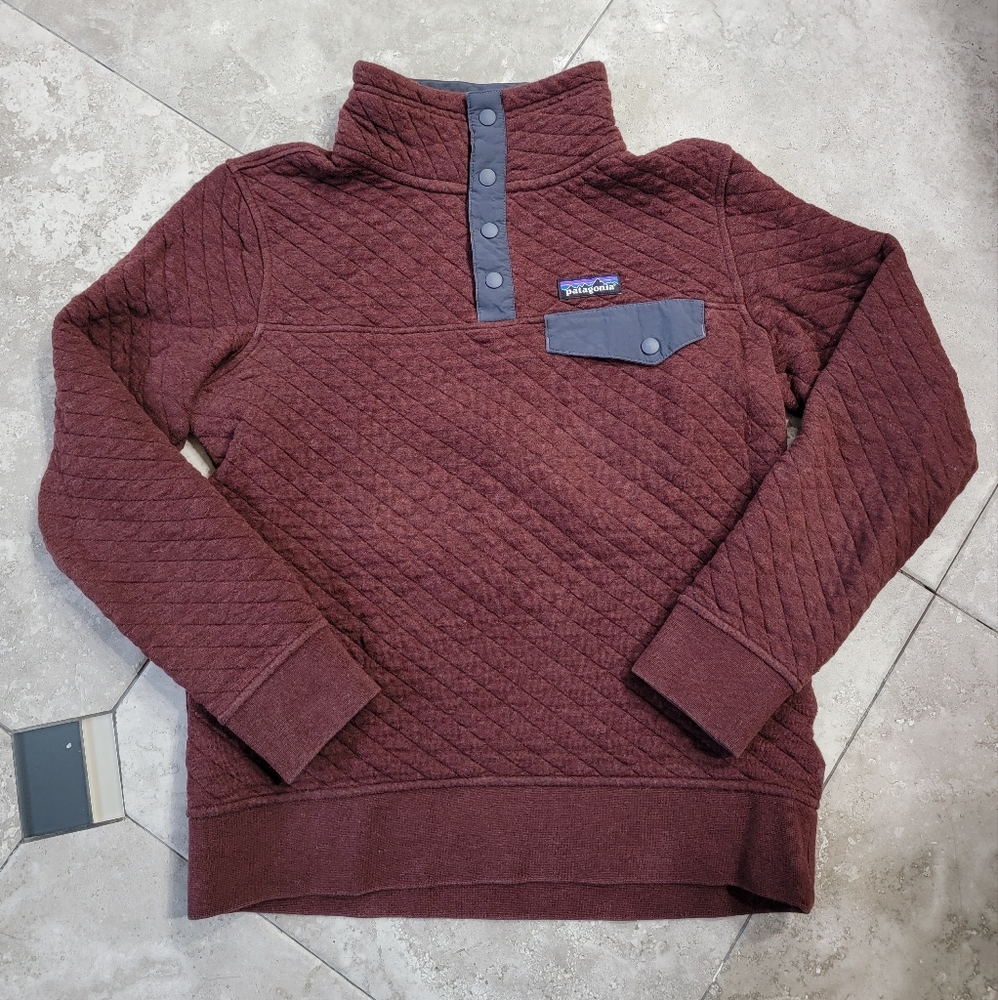 Patagonia quilted snap pullover size XS
